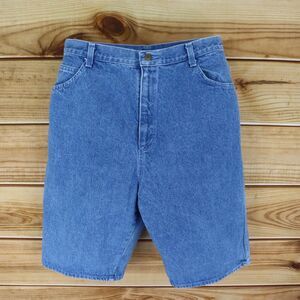 Carlyle Vintage Bermuda Jean Shorts High Rise Womens 16‎ Blue Medium Wash Denim